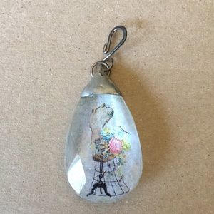 Glass pendant w/ dress form design